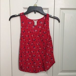 Floral print crop top